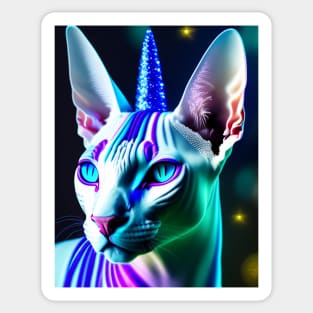 Unicorn Sphynx Sticker